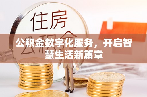 仙游公积金数字化服务，开启智慧生活新篇章
