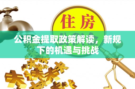 仙游公积金提取政策解读，新规下的机遇与挑战