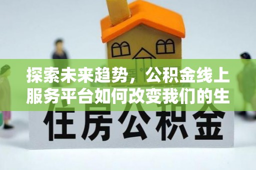 仙游探索未来趋势，公积金线上服务平台如何改变我们的生活