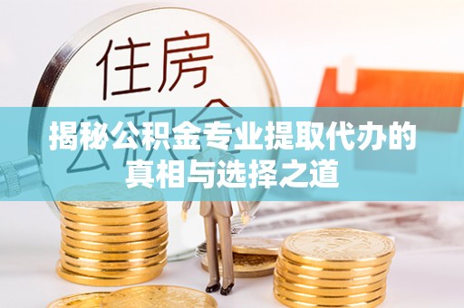 仙游揭秘公积金专业提取代办的真相与选择之道