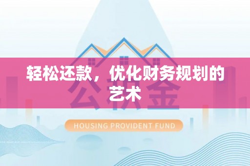 仙游轻松还款，优化财务规划的艺术