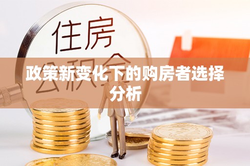 仙游政策新变化下的购房者选择分析