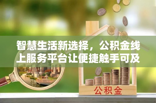 仙游智慧生活新选择，公积金线上服务平台让便捷触手可及