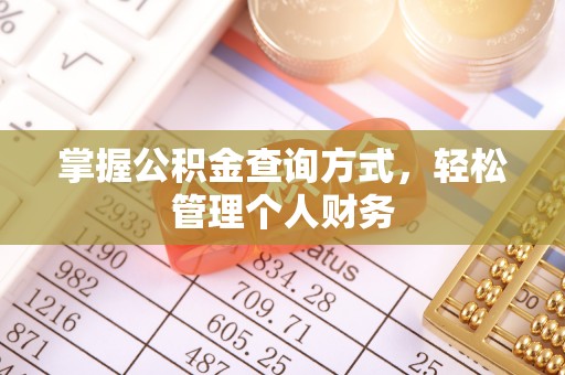 仙游掌握公积金查询方式，轻松管理个人财务
