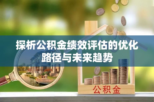 仙游探析公积金绩效评估的优化路径与未来趋势