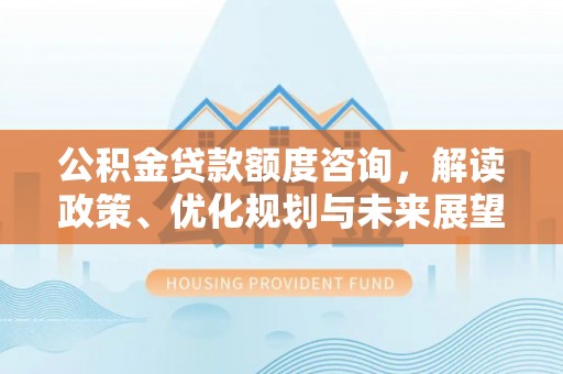仙游公积金贷款额度咨询，解读政策、优化规划与未来展望