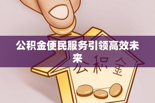 仙游公积金便民服务引领高效未来